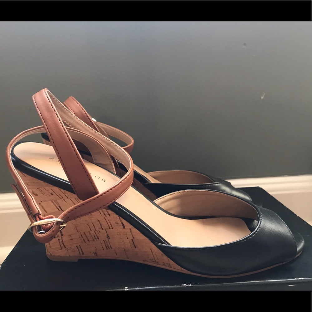 Ann Taylor open toed wedge sandals. Very gently used - like new.